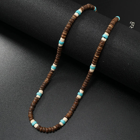 Wholesale Coconut Shell Geometric Style Necklace