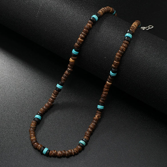 Wholesale Coconut Shell Geometric Style Necklace