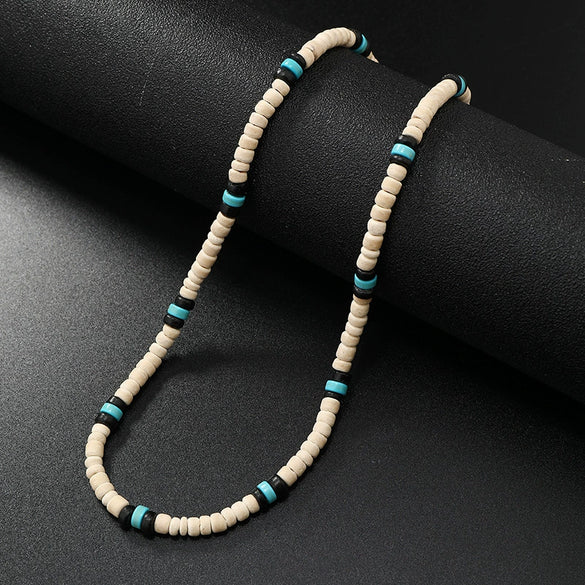 Wholesale Coconut Shell Geometric Style Necklace