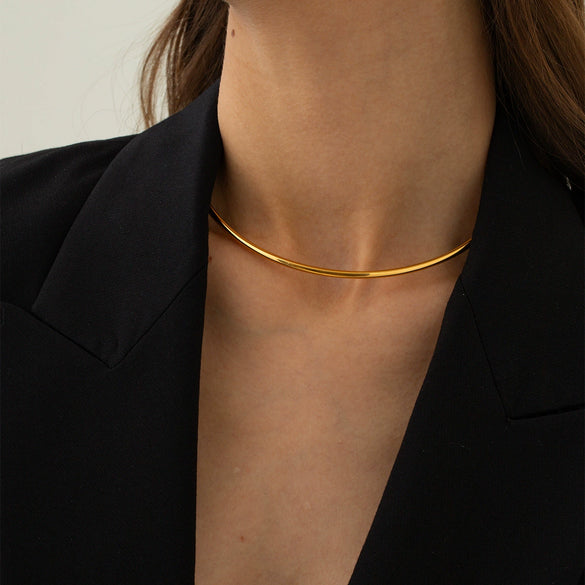 Wholesale Collar Jewelry Stainless Steel Titanium Steel Geometric Style For Women