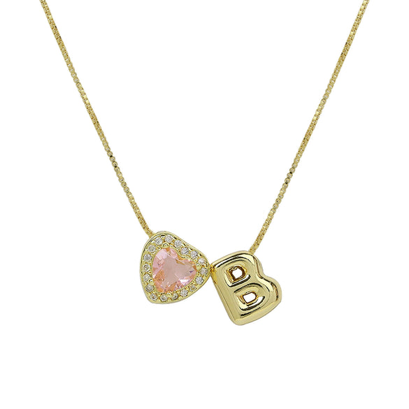 Wholesale Collarbone Necklace Copper Brass String Of Pearls Electroplating Letters Numbers Text Style For Women