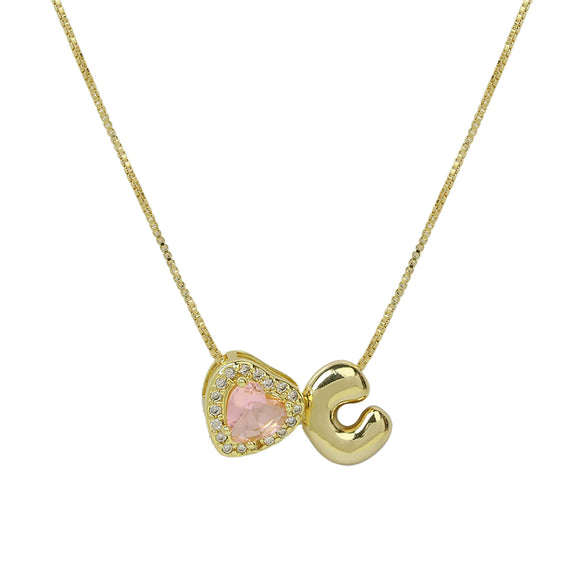 Wholesale Collarbone Necklace Copper Brass String Of Pearls Electroplating Letters Numbers Text Style For Women