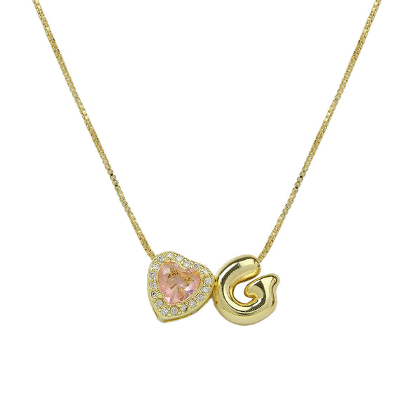 Wholesale Collarbone Necklace Copper Brass String Of Pearls Electroplating Letters Numbers Text Style For Women