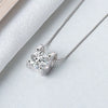 Wholesale Collarbone Necklace 925 Silver Geometric Pendant Electroplated