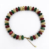 Wholesale Colorful Acrylic Beaded Necklace With Stainless Steel Geometric Pendant Handmade Ushape Festival Jewelry For Men