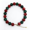 Wholesale Colorful Acrylic Beaded Necklace With Stainless Steel Geometric Pendant Handmade Ushape Festival Jewelry For Men