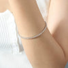 Wholesale Colorful Elastic Zircon Geometric Titanium Steel 18K Gold Electroplated Nonfading Women's Bracelet