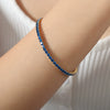 Wholesale Colorful Elastic Zircon Geometric Titanium Steel 18K Gold Electroplated Nonfading Women's Bracelet
