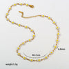 Wholesale Colorful Flower Star Fairy Style Electroplated Cross Chain Necklace For Women