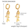 Wholesale Colorful Oildropped Koi Fish Beaded Stainless Steel Necklace Earrings With Electroplating Ocean Style Pendant