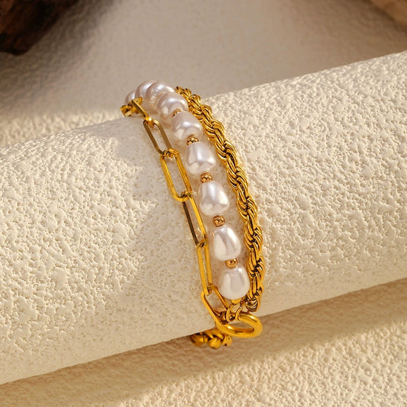 Wholesale Colorful Zircon Tassel Geometric Stainless Steel Electroplated Women's Bracelet Light Luxury Style