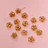 Wholesale Coloured Glaze Flower Beads Handpainted Diy Jewelry Accessories