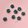 Wholesale Coloured Glaze Flower Beads Handpainted Diy Jewelry Accessories