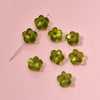 Wholesale Coloured Glaze Flower Beads Handpainted Diy Jewelry Accessories