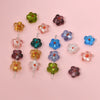Wholesale Coloured Glaze Flower Beads Handpainted Diy Jewelry Accessories
