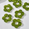 Wholesale Coloured Glaze Handmade Flower Beaded Jewelry With Baking Paint Design Necklace Bracelet Earrings