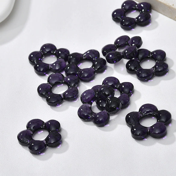 Wholesale Coloured Glaze Handmade Flower Beaded Jewelry With Baking Paint Design Necklace Bracelet Earrings