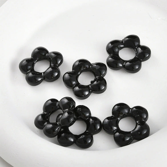 Wholesale Coloured Glaze Handmade Flower Beaded Jewelry With Baking Paint Design Necklace Bracelet Earrings