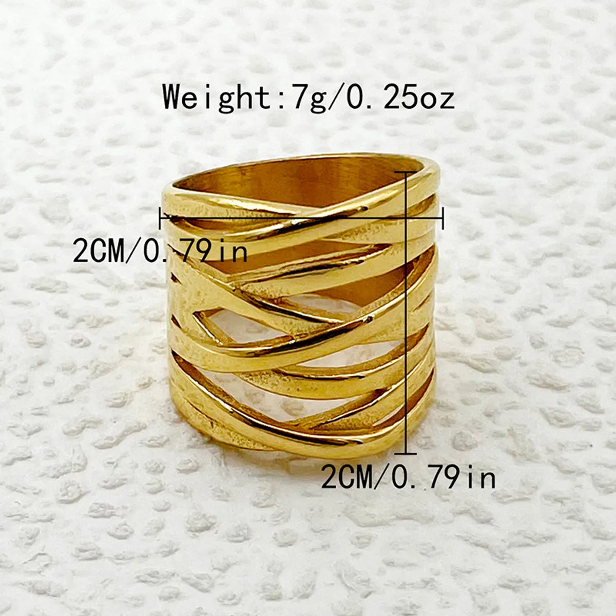 Wholesale Commute Cross Stainless Steel Plating Gold Plated Rings