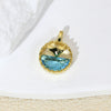 Wholesale Commuter Pendant Necklace Copper Gold Plated Animal Zodiac Micropaved Dolphin Single Pendant With Micro Zircon