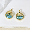 Wholesale Commuter Pendant Necklace Copper Gold Plated Animal Zodiac Micropaved Dolphin Single Pendant With Micro Zircon