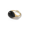 Wholesale Commuter Stainless Steel Geometric Electroplated Moonstone Ring With Water Drop And Oval Shape