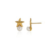 Wholesale Conch Shell And Starfish Earrings Stainless Steel Copper Gold Geometric Electroplated Unisex