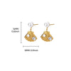 Wholesale Conch Shell And Starfish Earrings Stainless Steel Copper Gold Geometric Electroplated Unisex