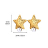 Wholesale Conch Shell And Starfish Earrings Stainless Steel Copper Gold Geometric Electroplated Unisex