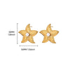 Wholesale Conch Shell And Starfish Earrings Stainless Steel Copper Gold Geometric Electroplated Unisex