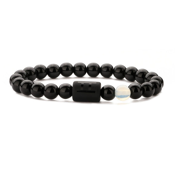 Wholesale Constellation Agate Elastic Handmade Bracelet