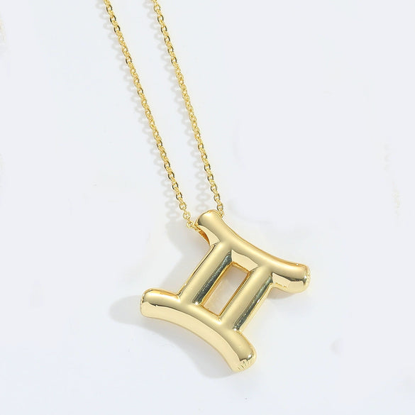 Wholesale Constellation Copper O Chain Necklace For Women Electroplated Creative Design