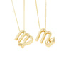 Wholesale Constellation Fashion Pendant Necklace Brass Copper Bead Chain Electroplating For Women