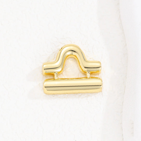 Wholesale Constellation Fashion Pendant Necklace Brass Copper Bead Chain Electroplating For Women