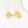 Wholesale Constellation Fashion Pendant Necklace Brass Copper Bead Chain Electroplating For Women