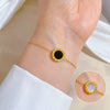 Wholesale Constellation Gold Inlaid Titanium Steel Bracelet For Women And Unisex