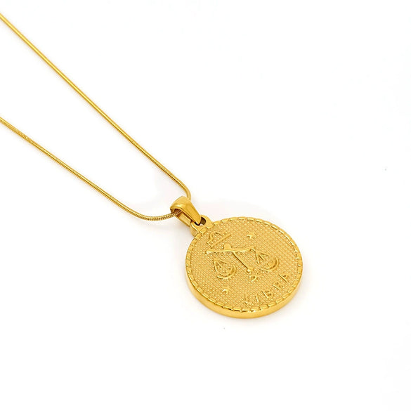 Wholesale Constellation Necklace Stainless Steel Electroplated 18K Gold Unisex