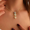 Wholesale Constellation Pendant Necklace Copper Gold Plated For Women
