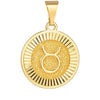 Wholesale Constellation Pendant Necklace Copper Real Gold Plated Jewelry Accessories