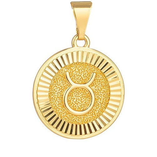Wholesale Constellation Pendant Necklace Copper Real Gold Plated Jewelry Accessories