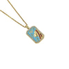 Wholesale Constellation Pendant Necklace Oildrip Copper O Word Chain Jewelry