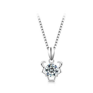 Wholesale Constellation Pendant Necklace 925 Sterling Silver With Star Pattern And Diamond Treatment For Women