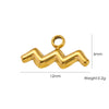 Wholesale Constellation Stainless Steel Pendant Necklace Earrings Furnace Electroplated