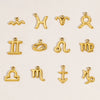 Wholesale Constellation Stainless Steel Pendant Necklace Earrings Furnace Electroplated