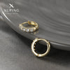 Wholesale Copper Alloy Goldplated Simple Geometric Zircon Earrings For Women