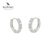 Wholesale Copper Alloy Goldplated Simple Geometric Zircon Earrings For Women