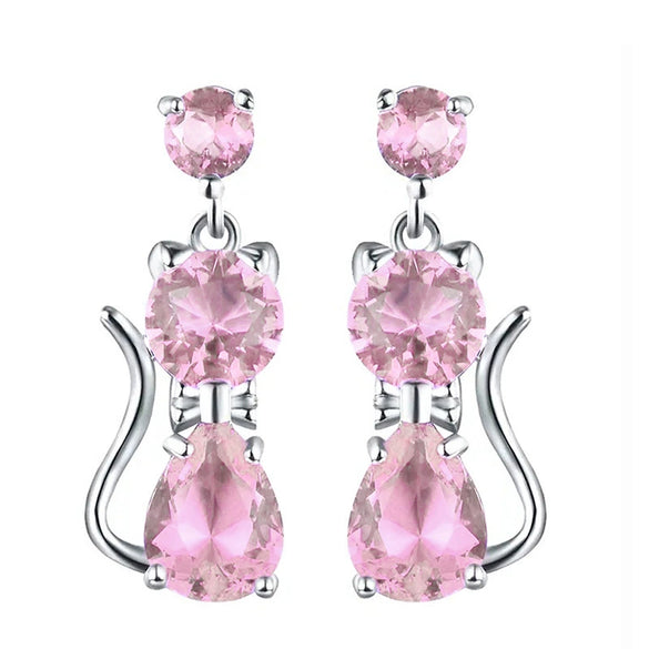 Wholesale Copper Animal Shaped Electroplated Lovely Style Women's Earrings