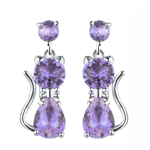 Wholesale Copper Animal Shaped Electroplated Lovely Style Women's Earrings