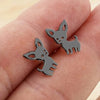 Wholesale Copper Animal Shaped Inlaid Zircon Women's Earrings