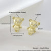 Wholesale Copper Animal Zodiac Earrings Electroplated For Women Lovely Style